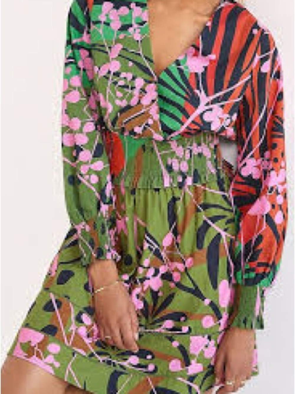 Roopa Pemmaraju/Anthropologie Printed Surplice Top, Cotton